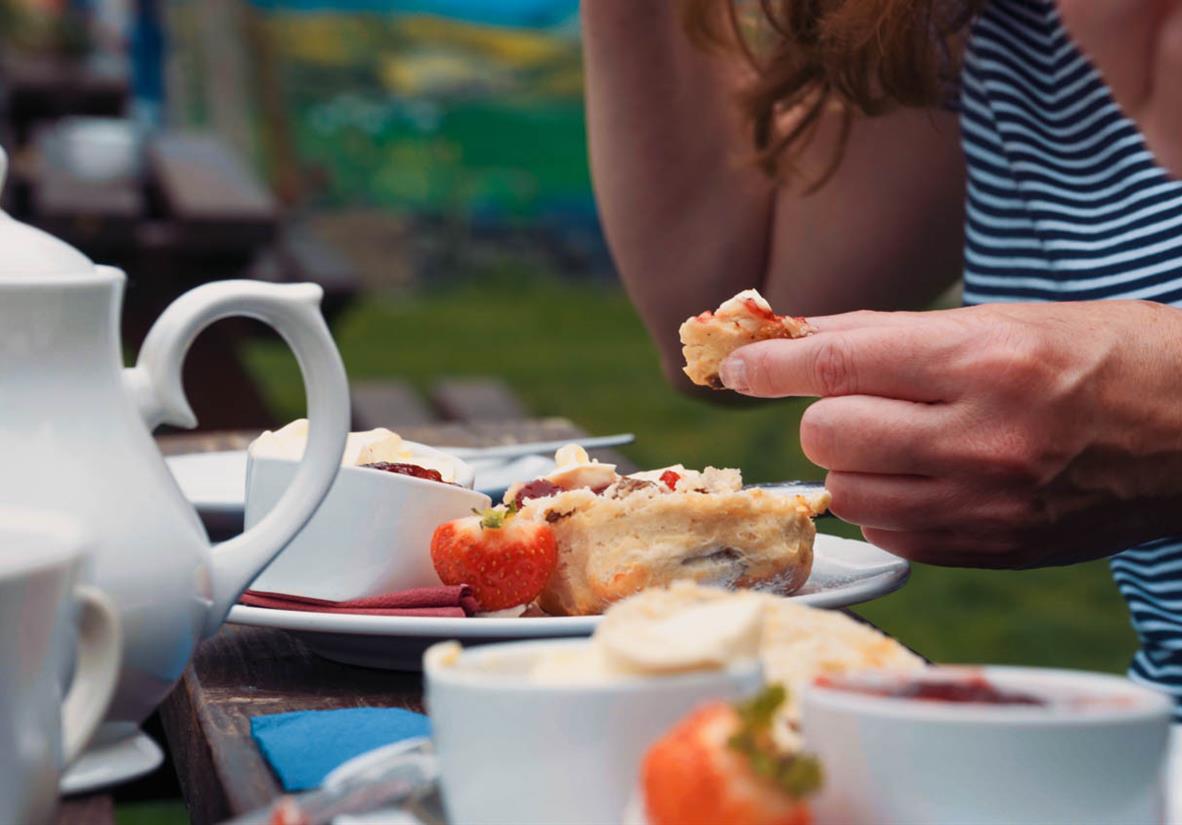 Refuel with indulgent afternoon cream tea!