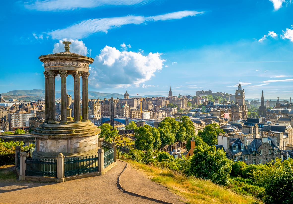 Edinburgh&apos;s Carlton Hill viewpoint