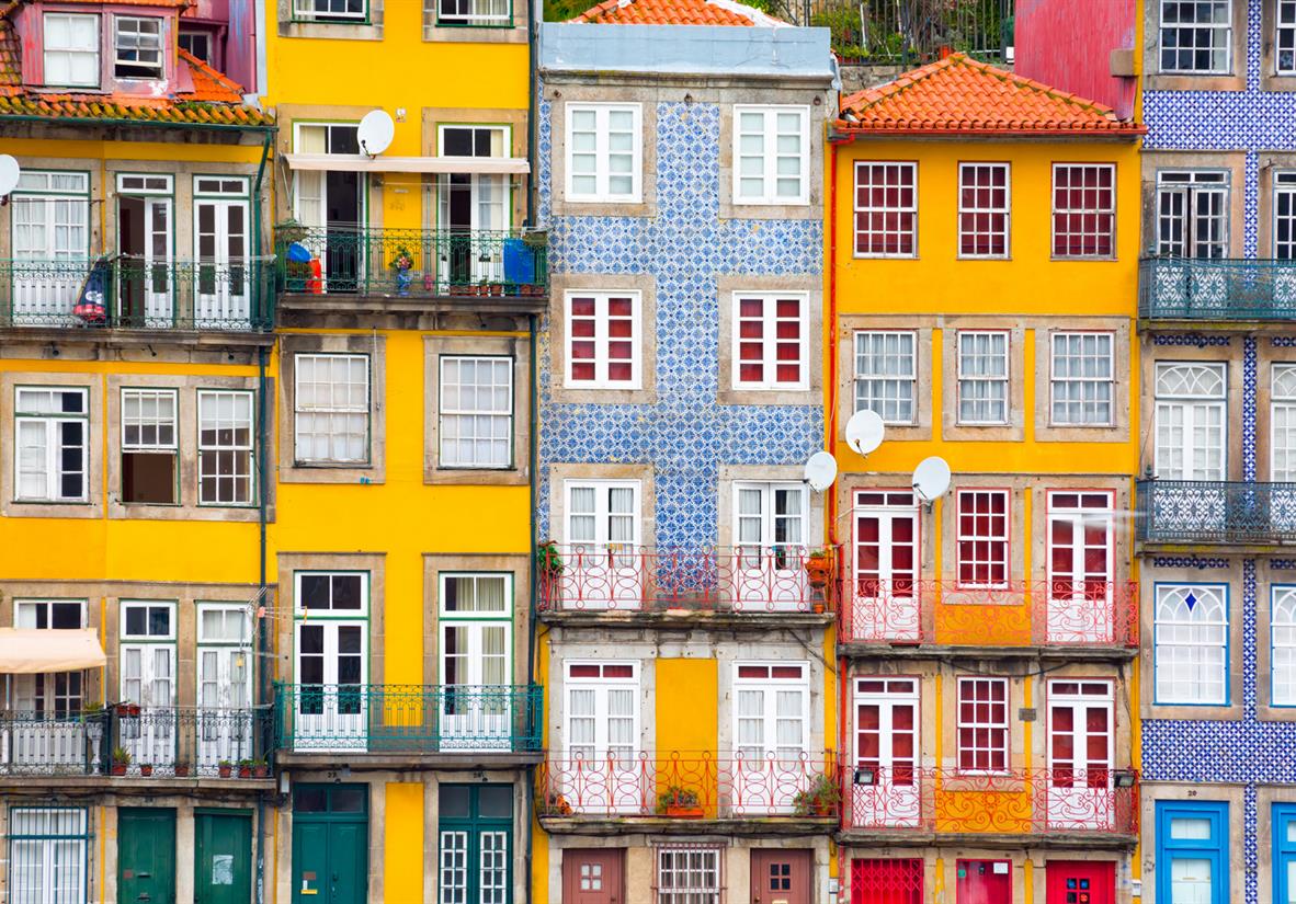 Ribeira old quarters of Porto