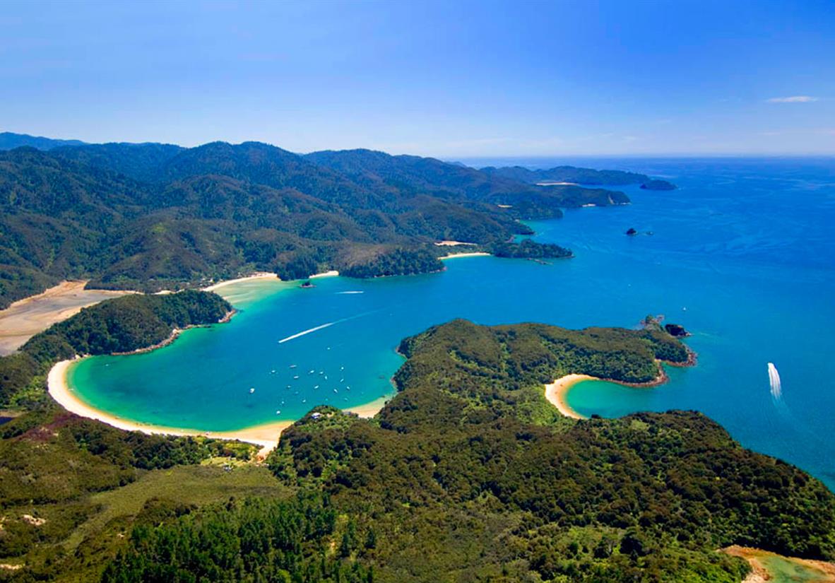 Aerial view of Anchorage Bay