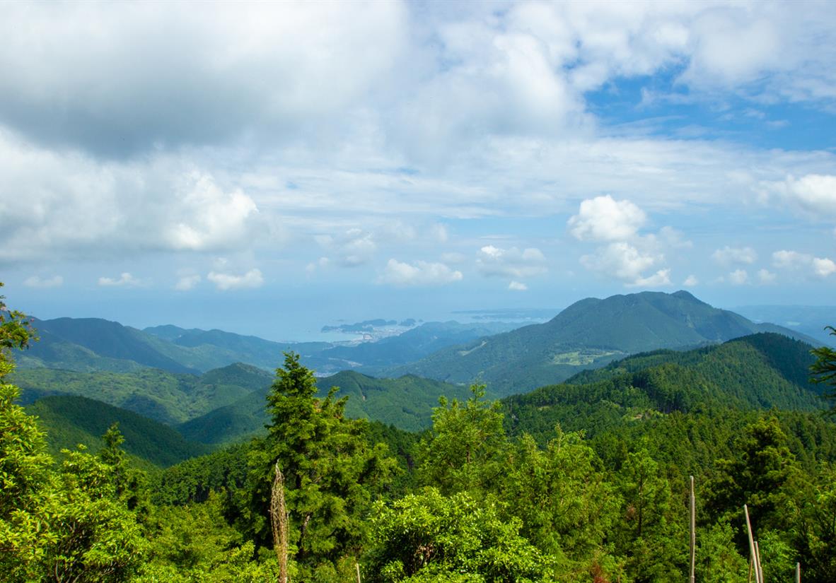 Mountain views from the trail