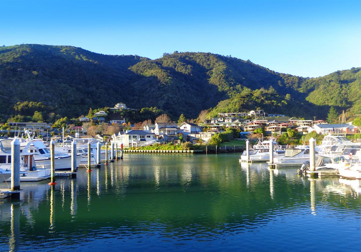 Picturesque Picton harbour