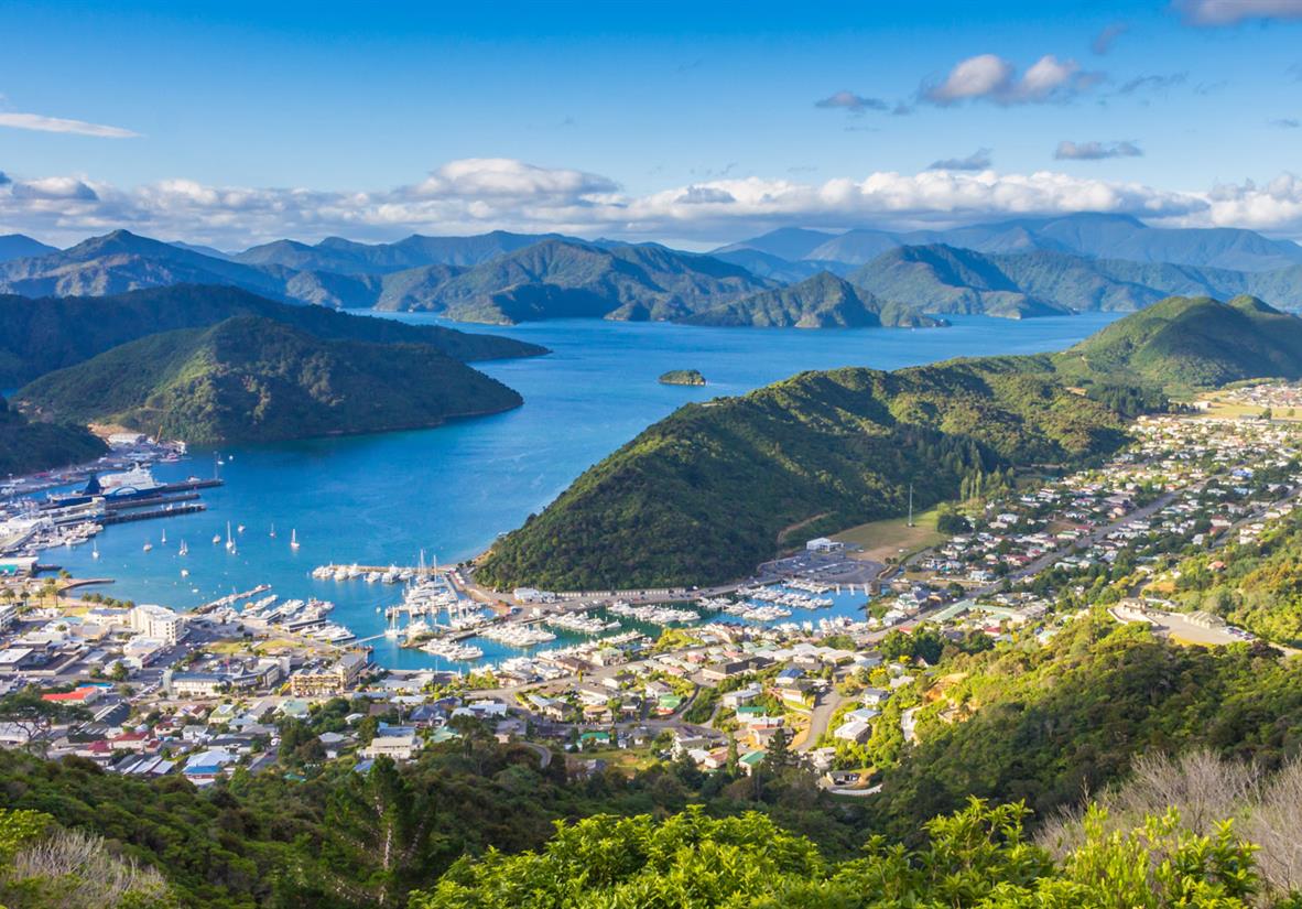 Aerial views over Picton