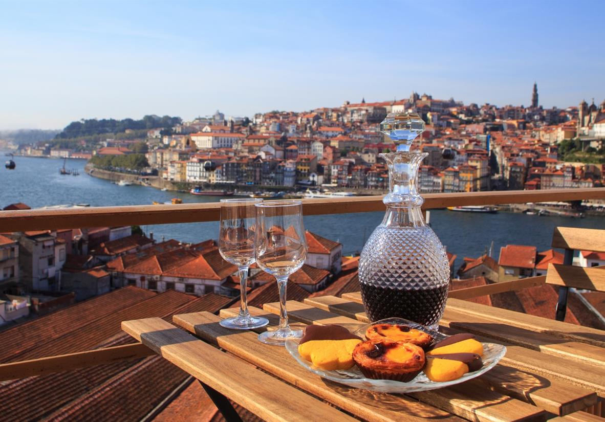 Sip on ruby port whilst in relaxing in Porto