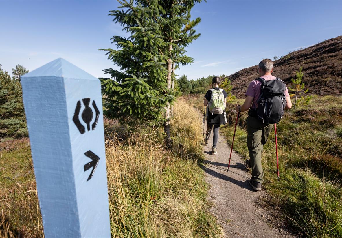 Waymarkers on the Great Glen Way